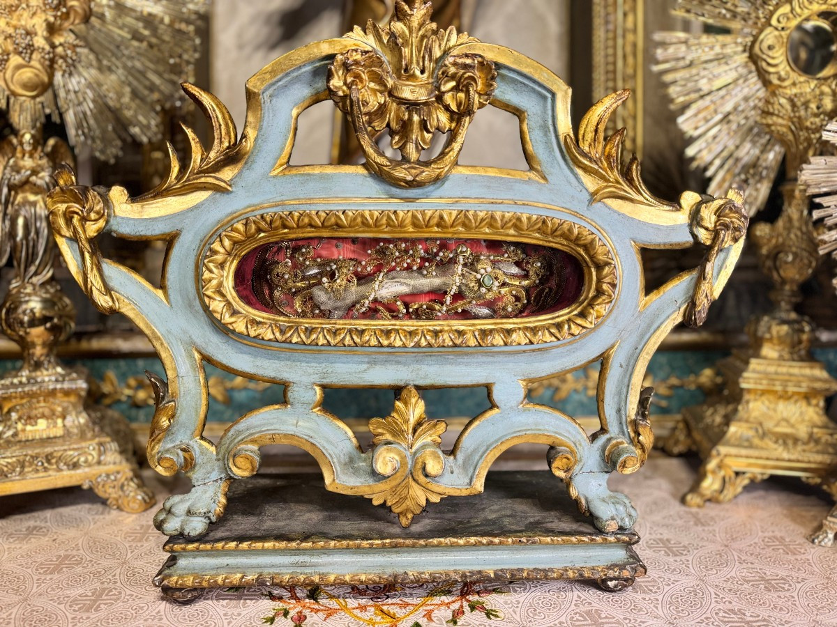 Reliquary Monstrance Of Saint Faustin - 18th Century 