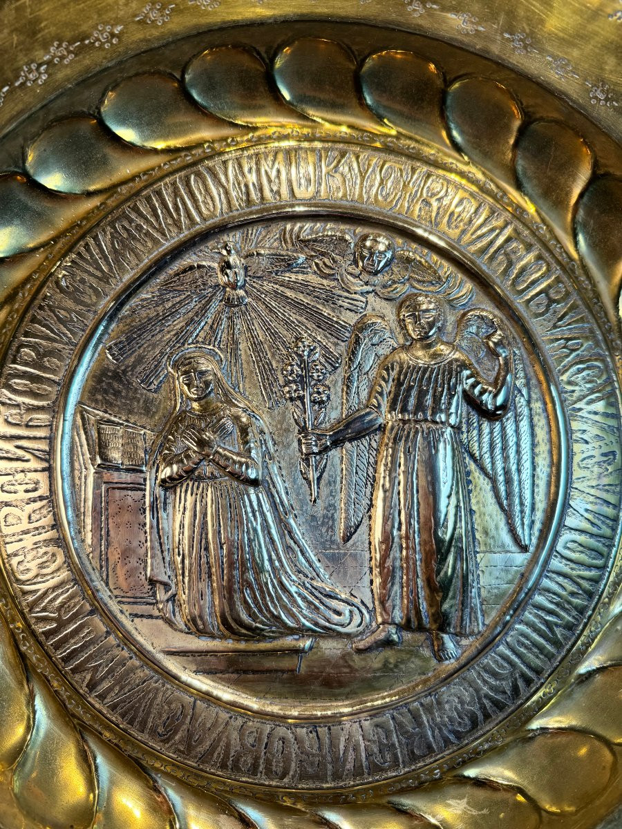 Offering Dish Decorated With The Annunciation - 19th Century -photo-4