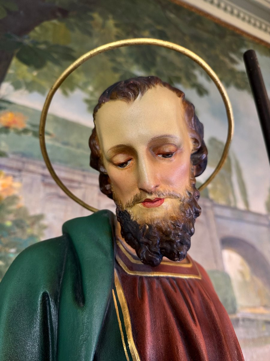 Saint Joseph With The Child - 19th Century-photo-1