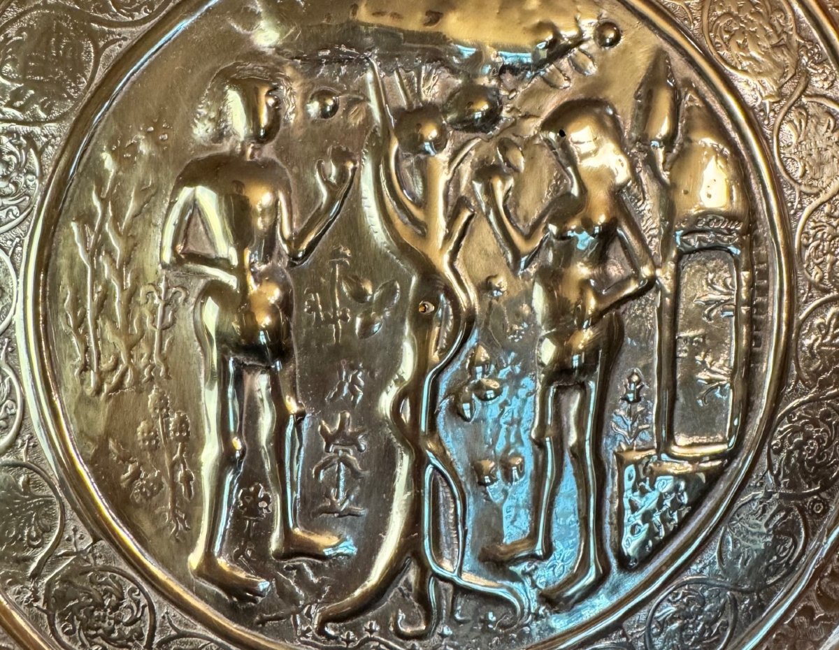 Adam et Eve - Plat à offrandes - Circa 1500 -photo-4