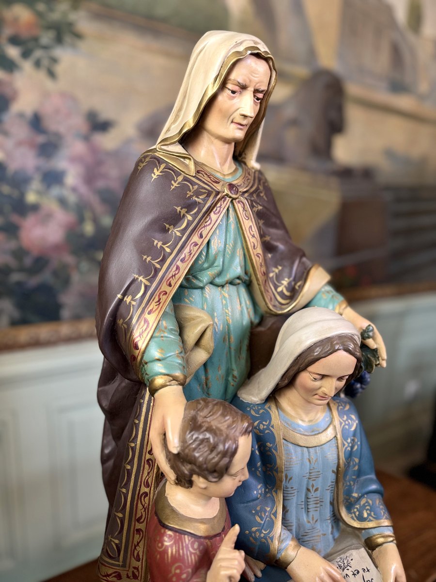 Sainte Anne, la Vierge et l'Enfant - XIXe -photo-4