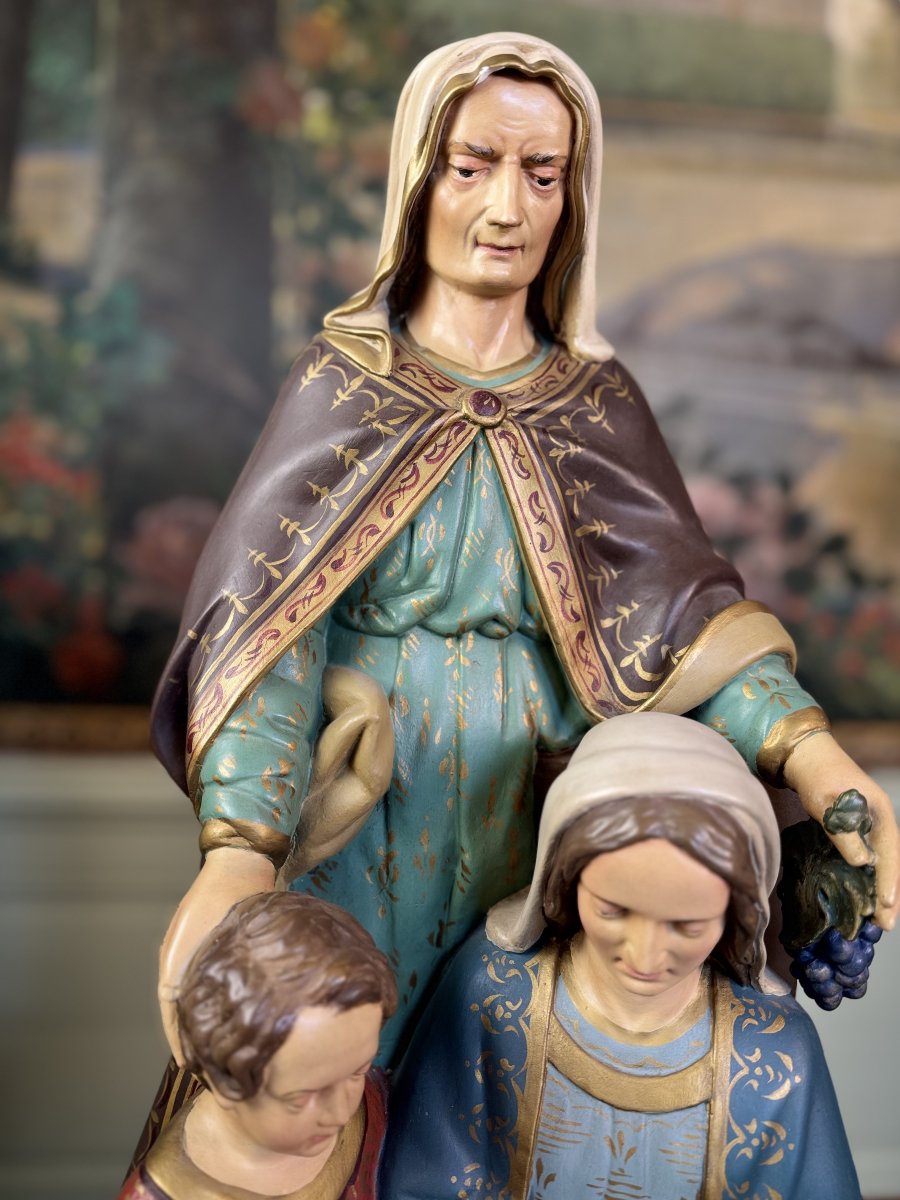 Sainte Anne, la Vierge et l'Enfant - XIXe -photo-1