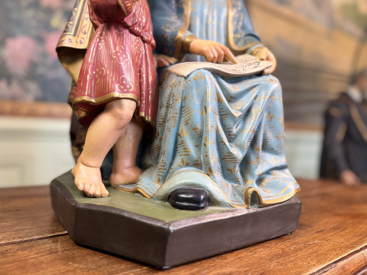 Sainte Anne, la Vierge et l'Enfant - XIXe -photo-2