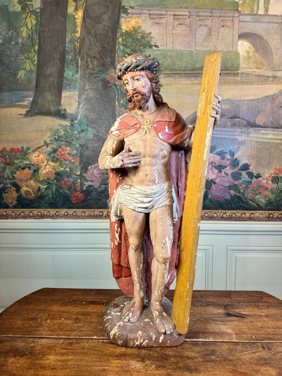 Christ Triomphant à la Croix - XVIIIe -photo-2