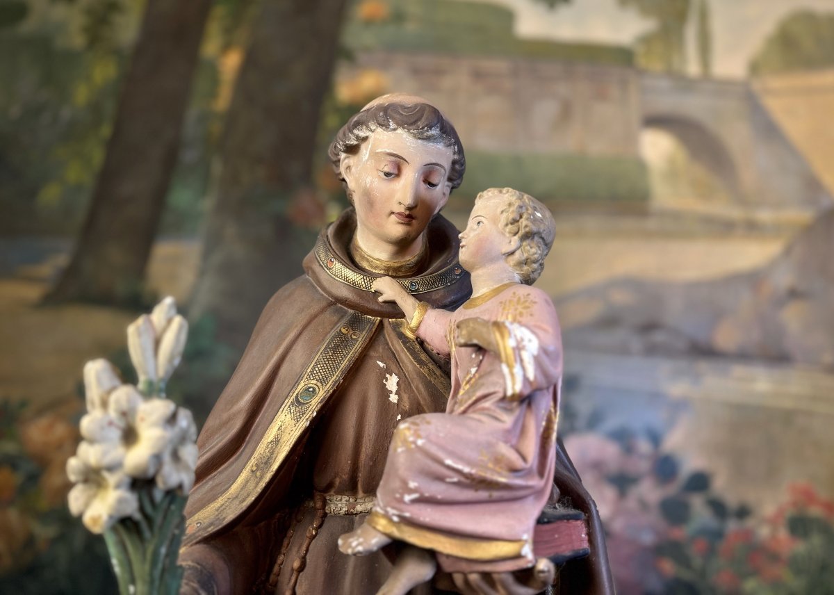 Saint Anthony Of Padua - Late 19th Century-photo-3