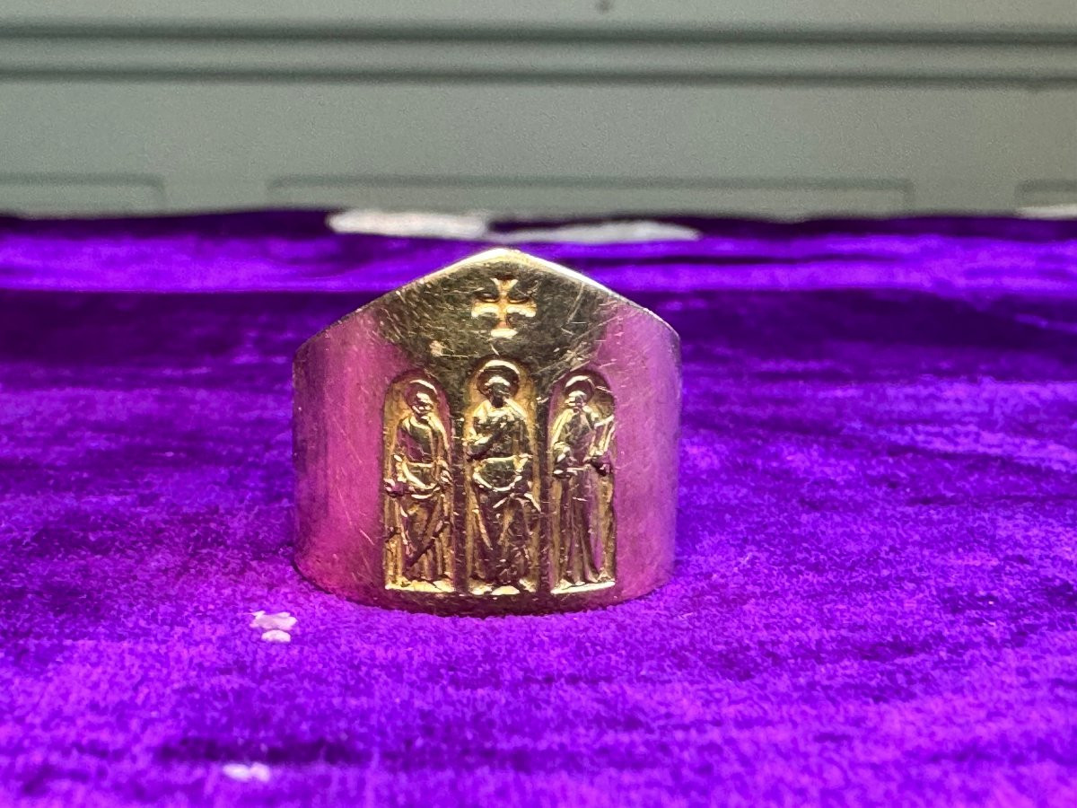 Episcopal Ring, Also Known As The Conciliar Ring, In Gold - 1965 -photo-2