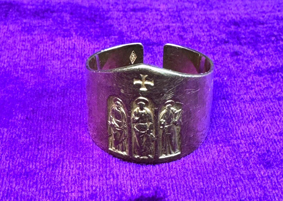 Episcopal Ring, Also Known As The Conciliar Ring, In Gold - 1965 -photo-3