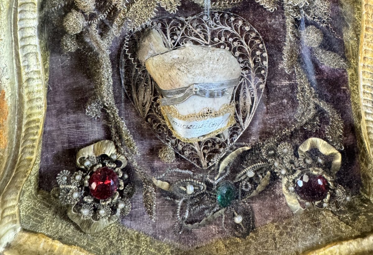 Reliquaire Carme de Saint François - XVIIIe-photo-3