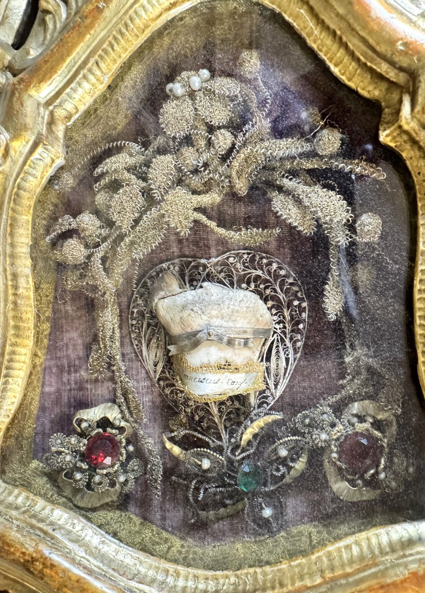 Reliquaire Carme de Saint François - XVIIIe-photo-4