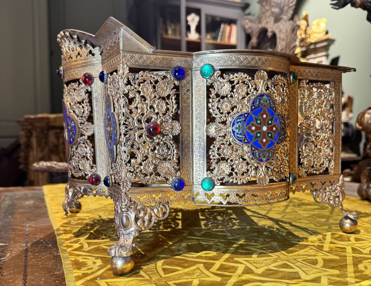 Neo-gothic Altar Lectern - 19th Century-photo-4