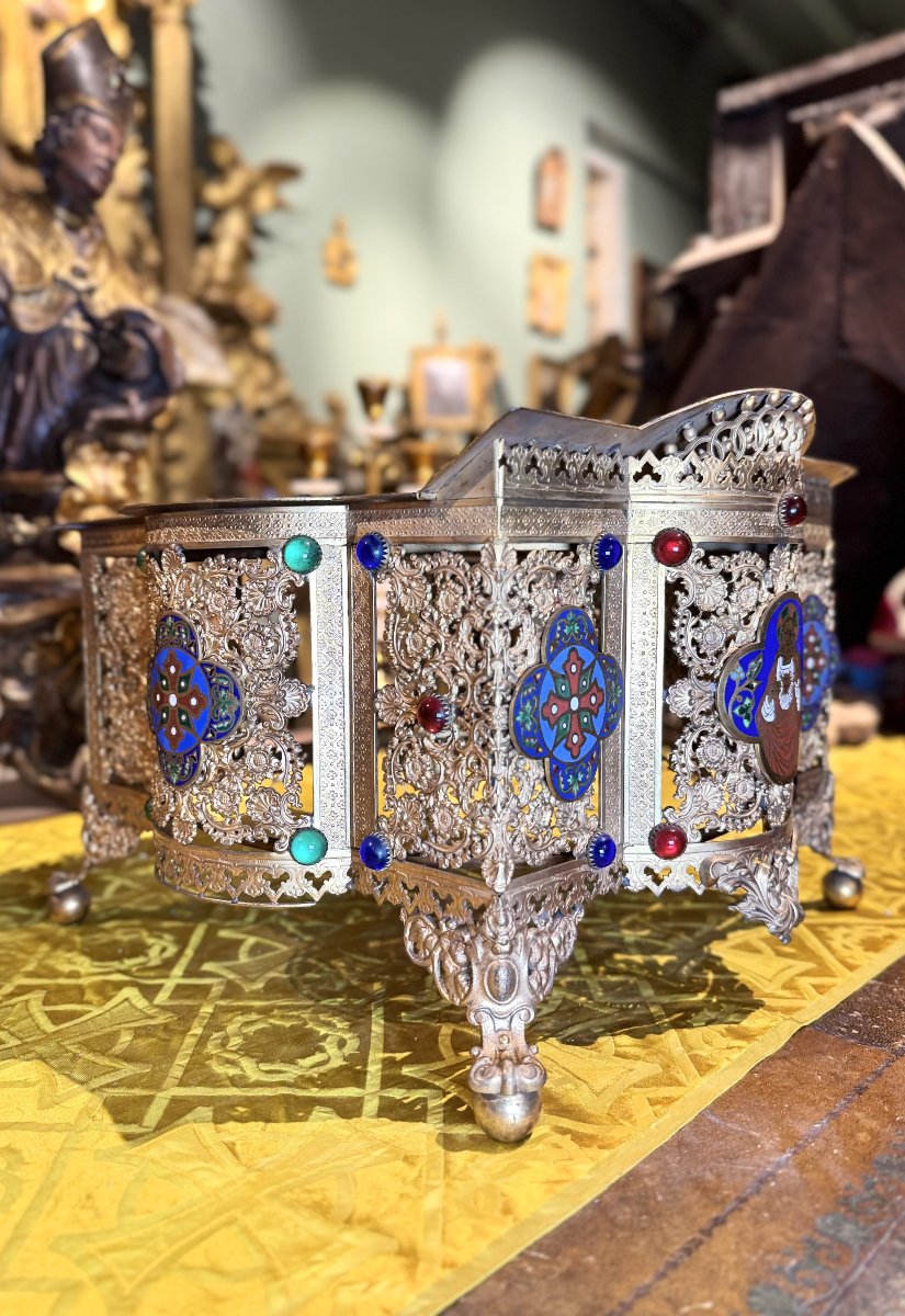 Neo-gothic Altar Lectern - 19th Century-photo-6