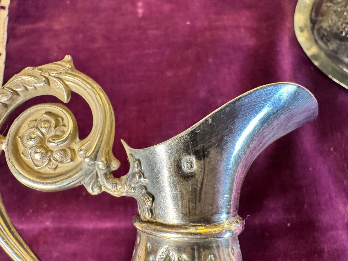 Burettes liturgiques et lavabo - XIXe-photo-3