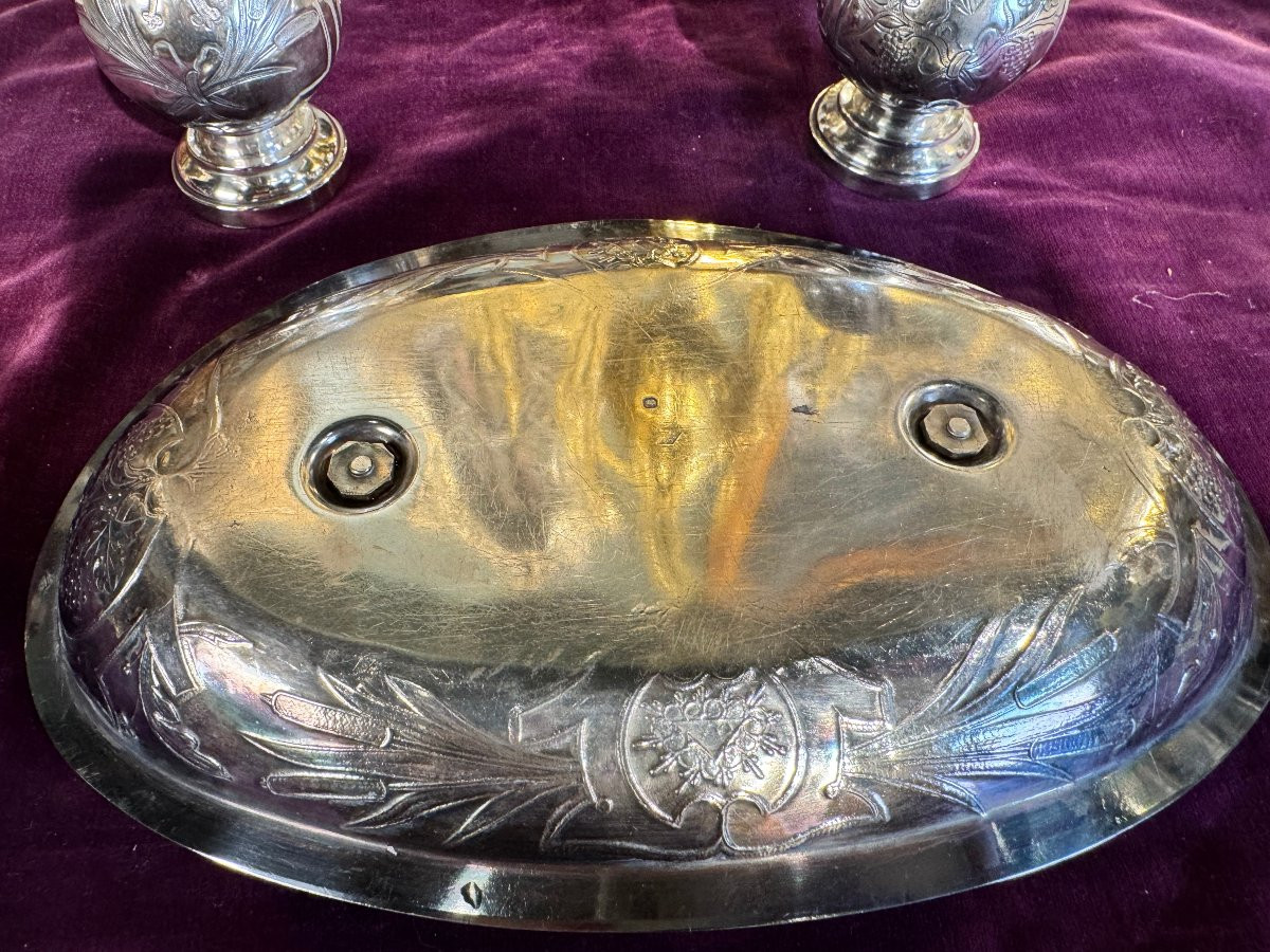 Burettes liturgiques et lavabo - XIXe-photo-4