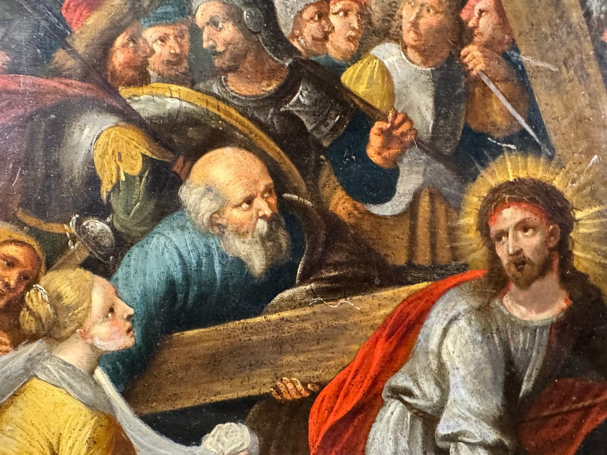 La Montée au Calvaire – Christ portant la Croix - XVIIe  -photo-3