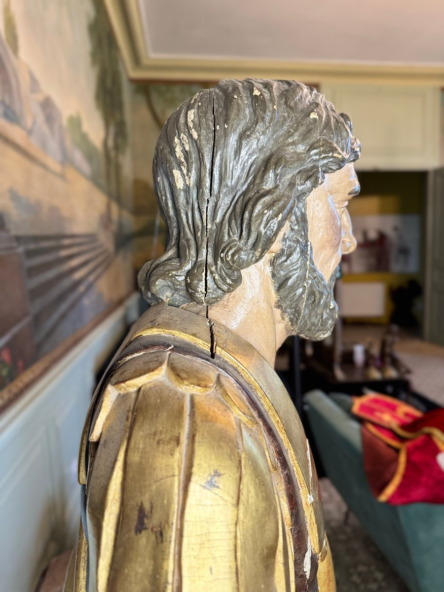 Reliquary Bust Of A Roman Saint - Late 17th Century -photo-5