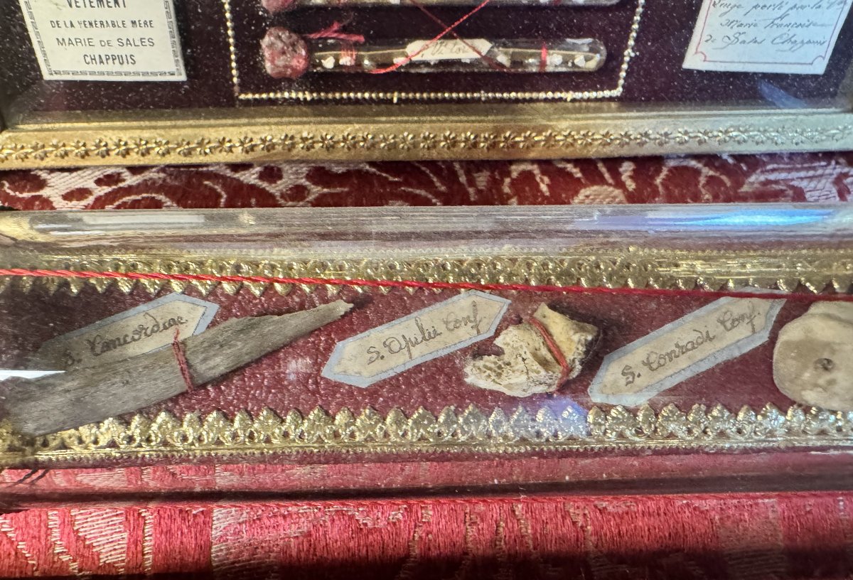 Boite Reliquaire Aux Trois Ampoules - Début XXe -photo-4