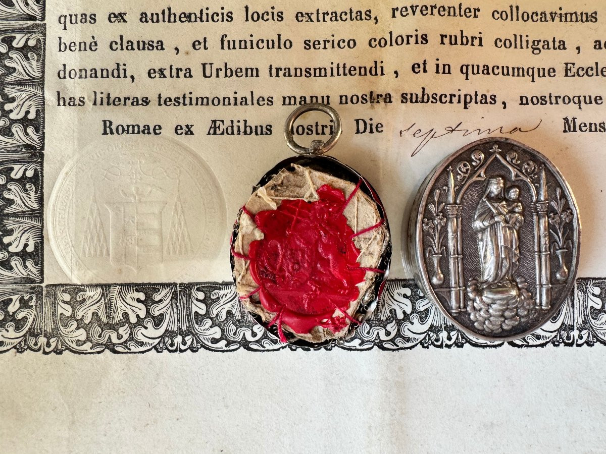 Saint Roch Reliquary With Authentic-photo-3