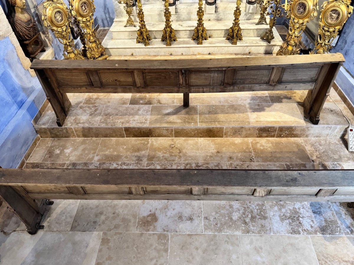 Deux bancs de chapelle - XIXe-photo-3