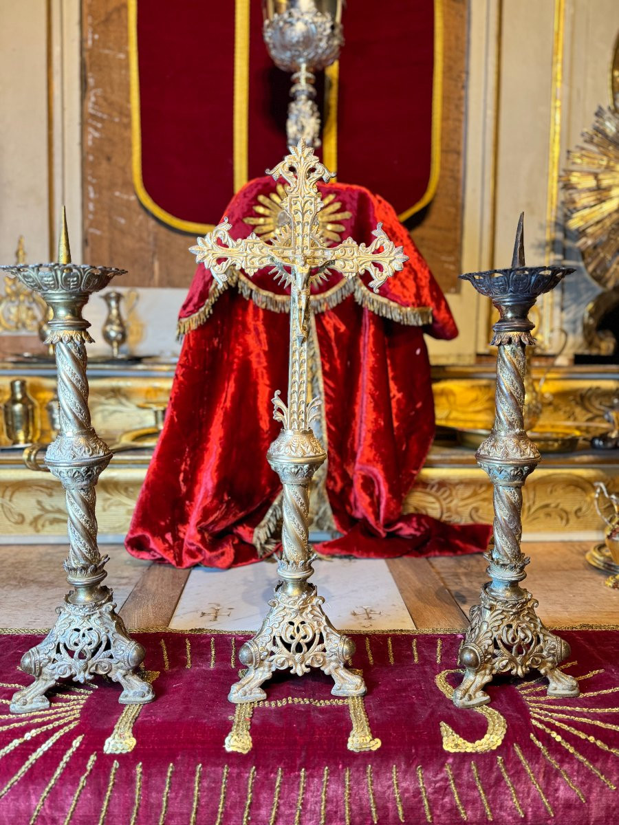 Garniture d’autel – XIXe-photo-2