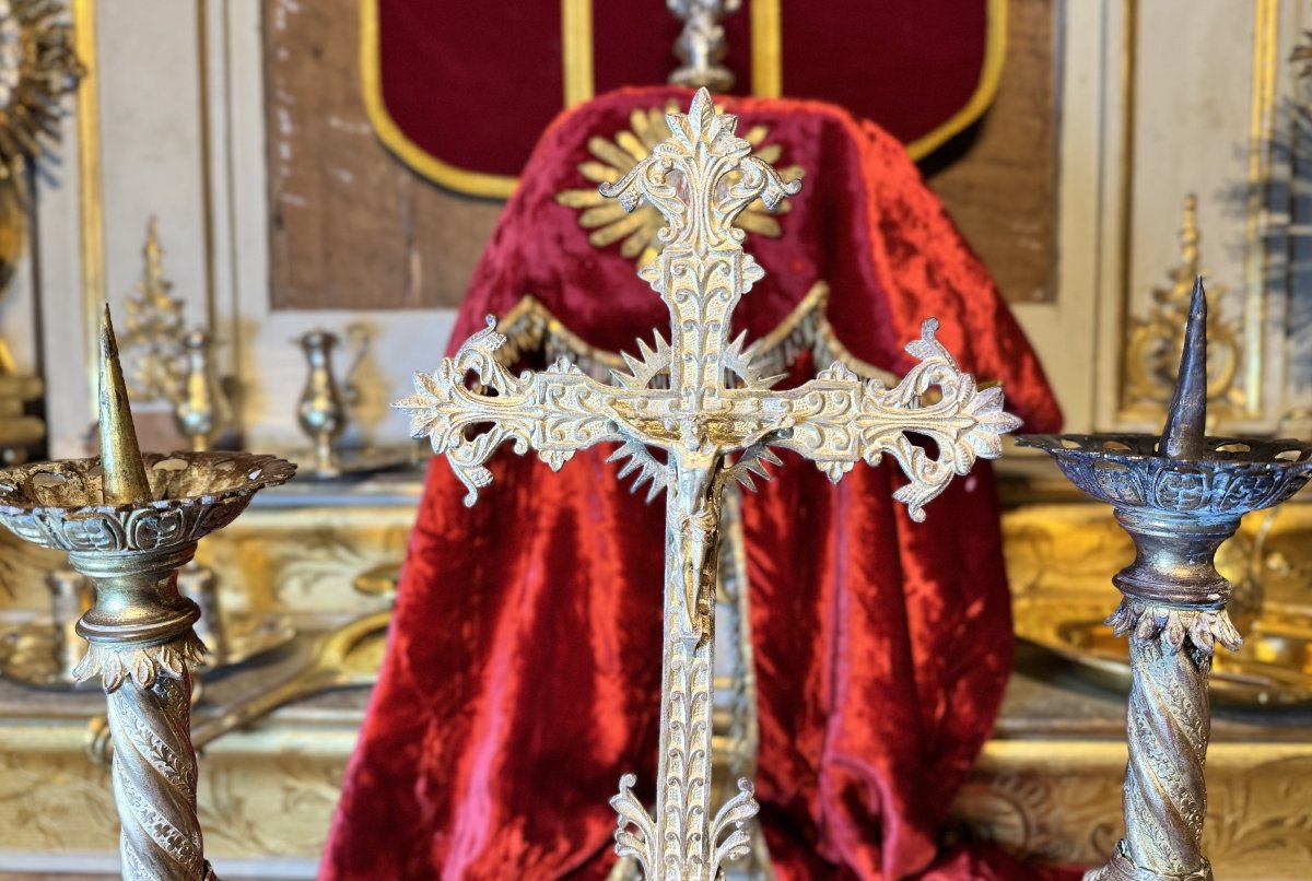 Garniture d’autel – XIXe-photo-1