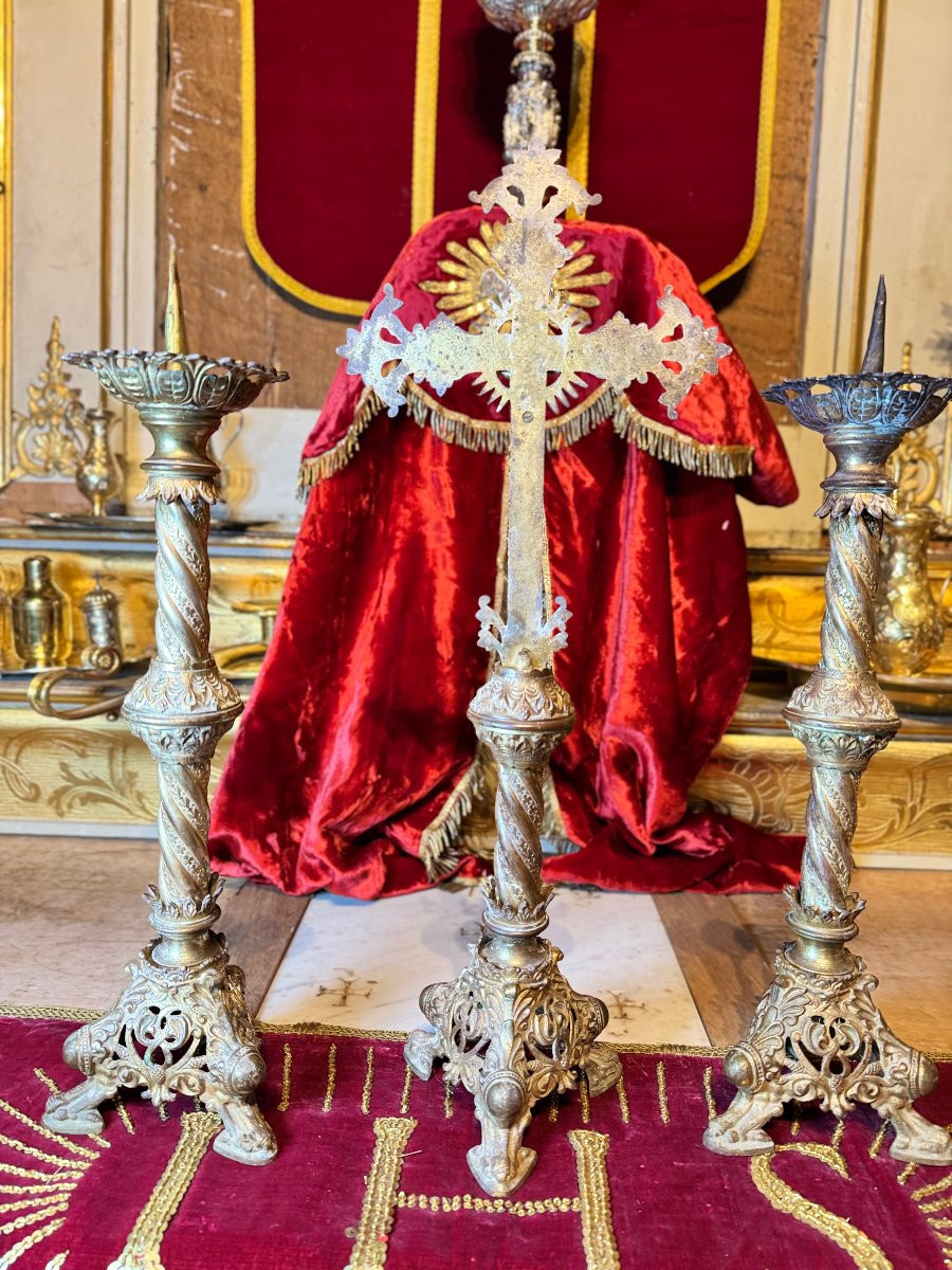 Garniture d’autel – XIXe-photo-4