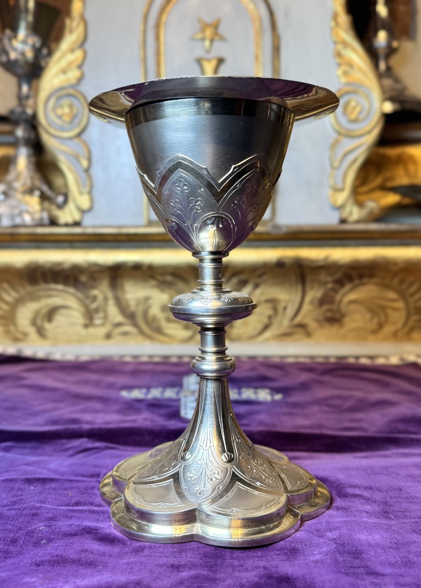 Silver Chalice And Paten - Circa 1900