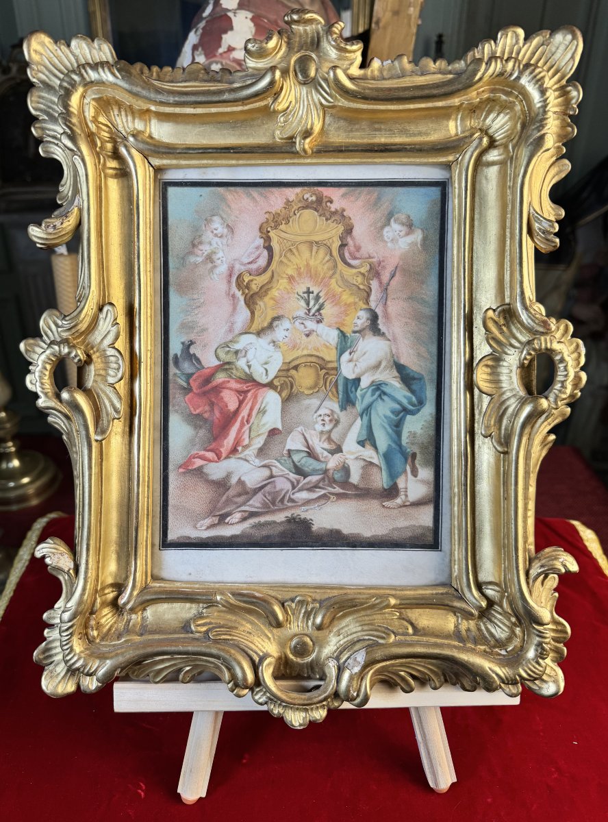 Représentation de Dévotion Du Sacré Cœur – fin XVIIIe -photo-2
