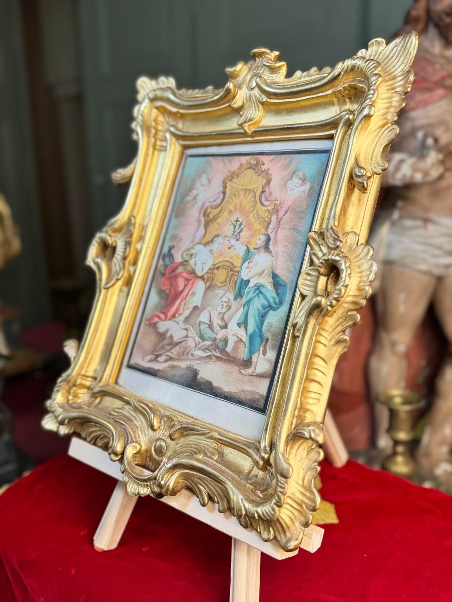 Représentation de Dévotion Du Sacré Cœur – fin XVIIIe -photo-3