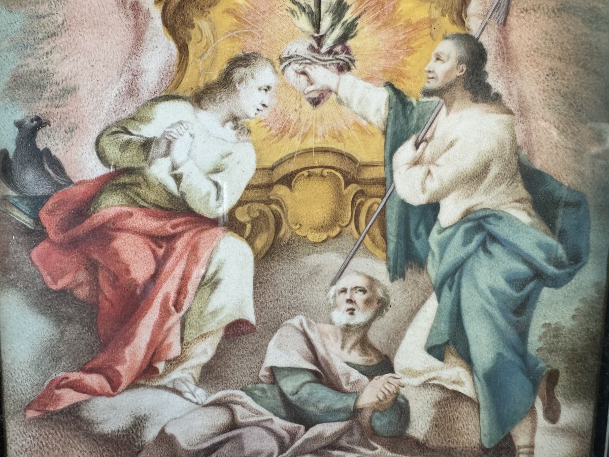 Représentation de Dévotion Du Sacré Cœur – fin XVIIIe -photo-1