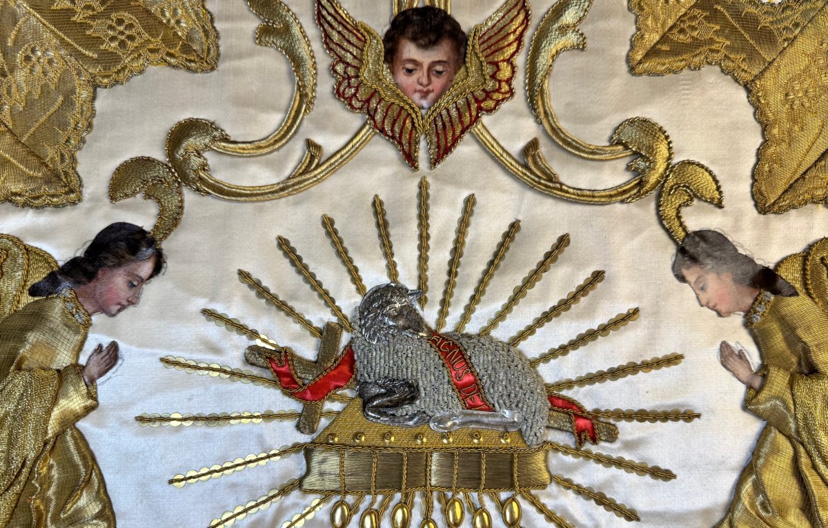 Chasuble With Angels - 19th Century-photo-2