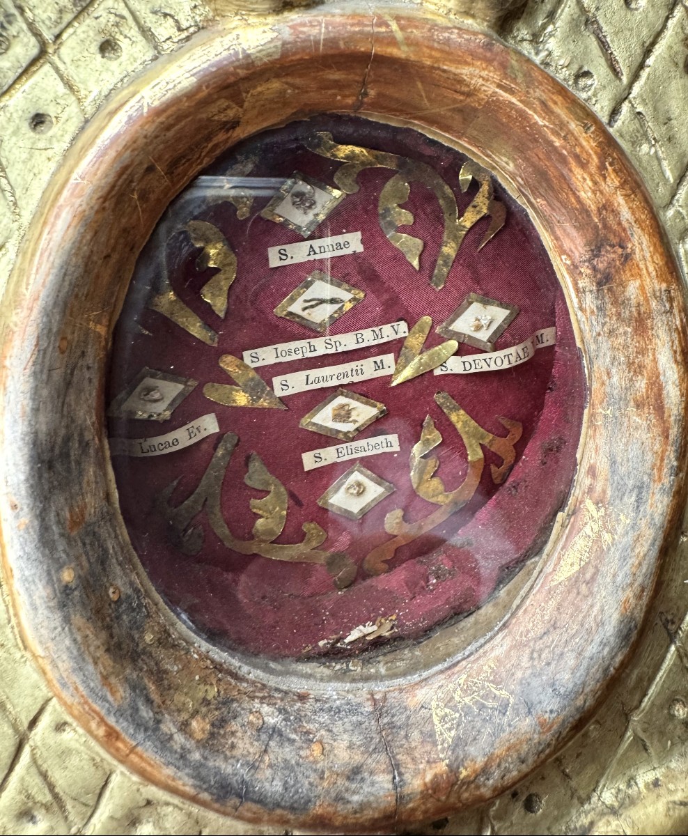 Reliquaire Italien Aux Six Reliques – XVIIIe-photo-1