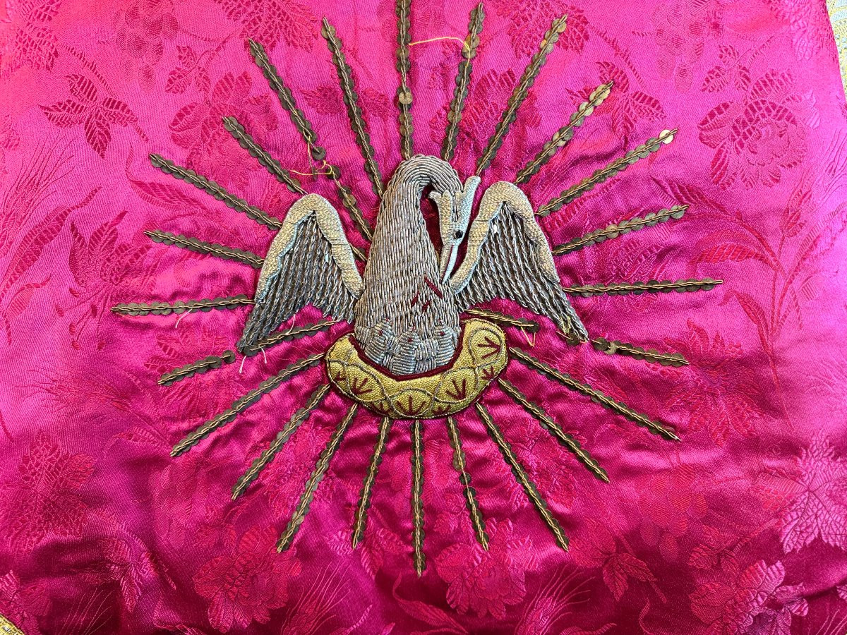 Red Liturgical Cape - 19th Century-photo-4