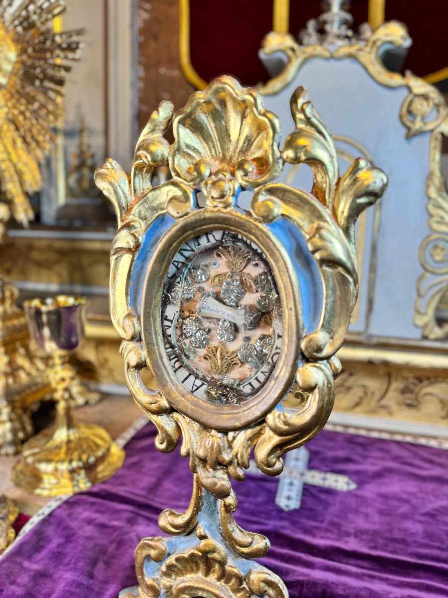 Reliquaire Italien de Sainte Lucie - XVIIIe-photo-2