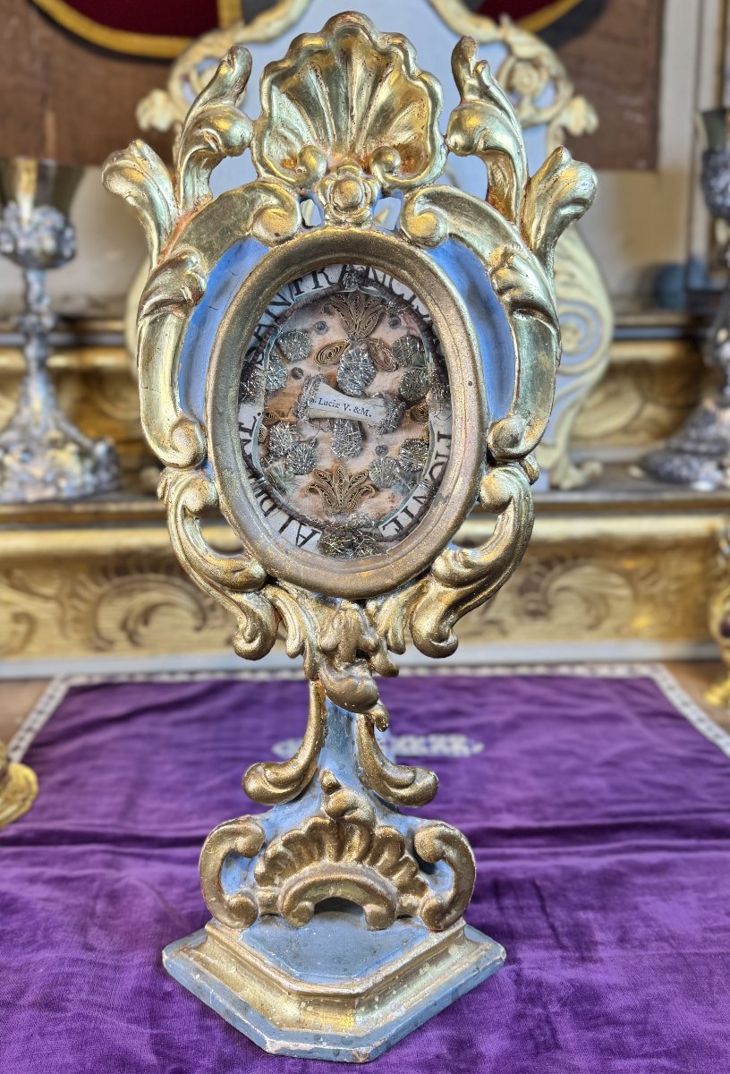 Reliquaire Italien de Sainte Lucie - XVIIIe-photo-1