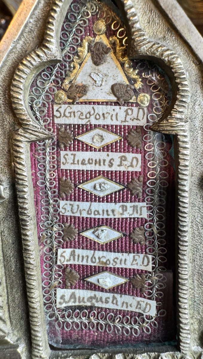 Baiser de Paix aux cinq reliques de papes et évêques- XIXe-photo-1