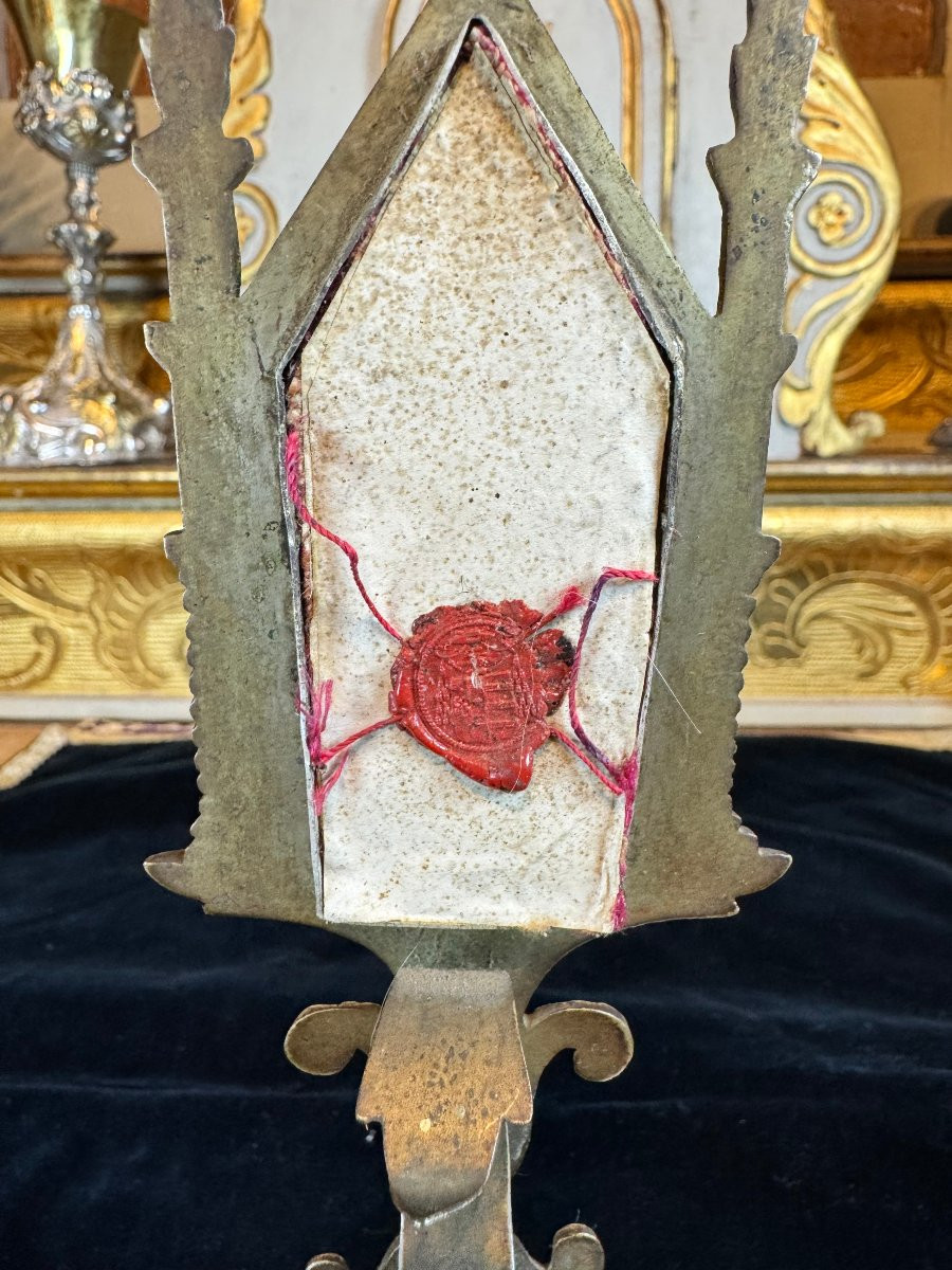 Baiser de Paix aux cinq reliques de papes et évêques- XIXe-photo-4