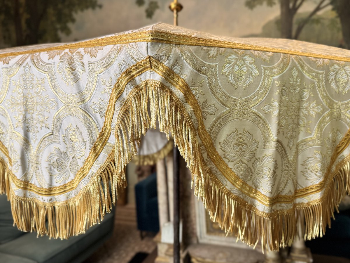 Liturgical Processional Umbrella - Late 19th Century-photo-4