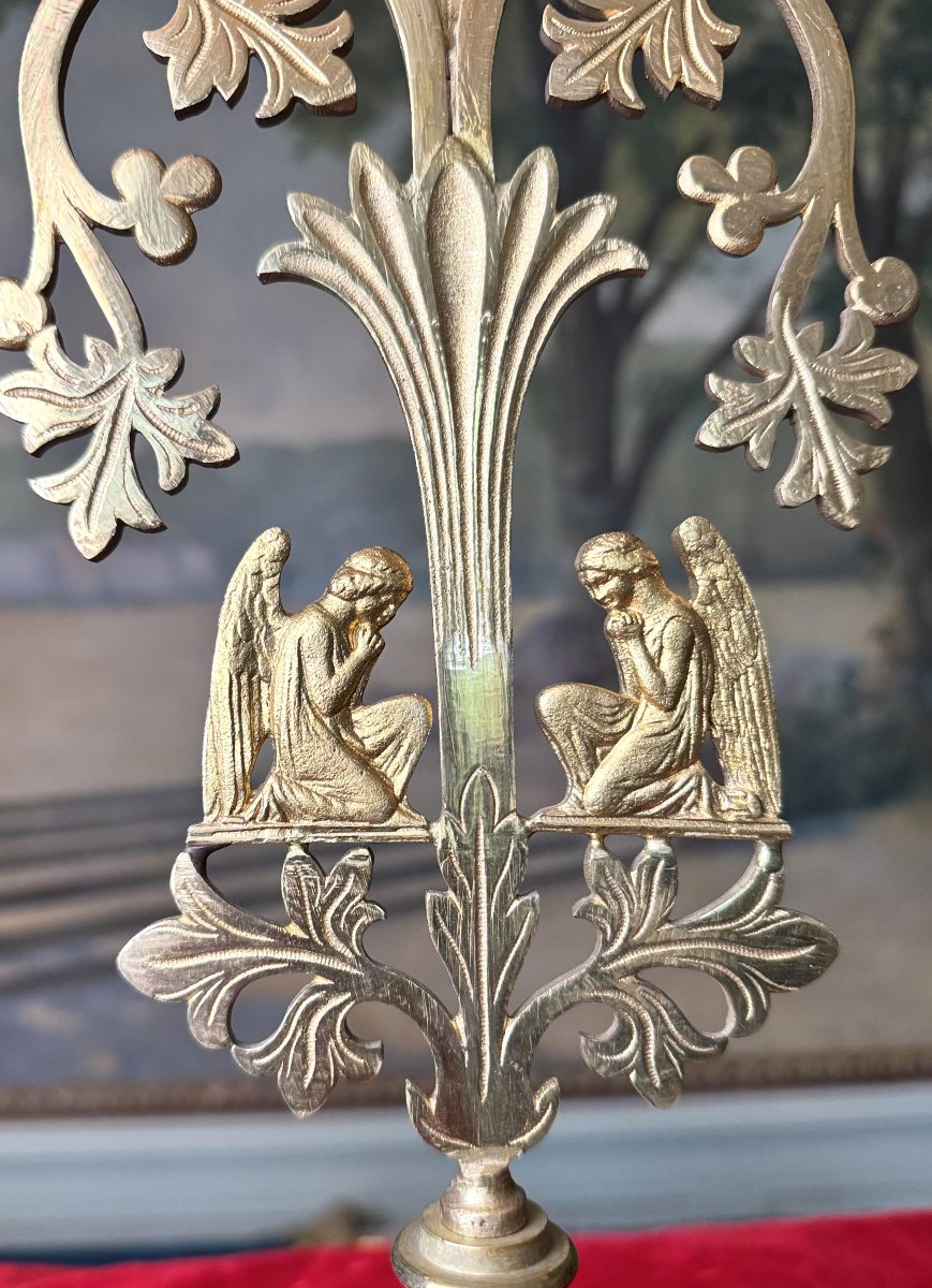 Reliquaire néogothique en Bronze - XIXe -photo-3