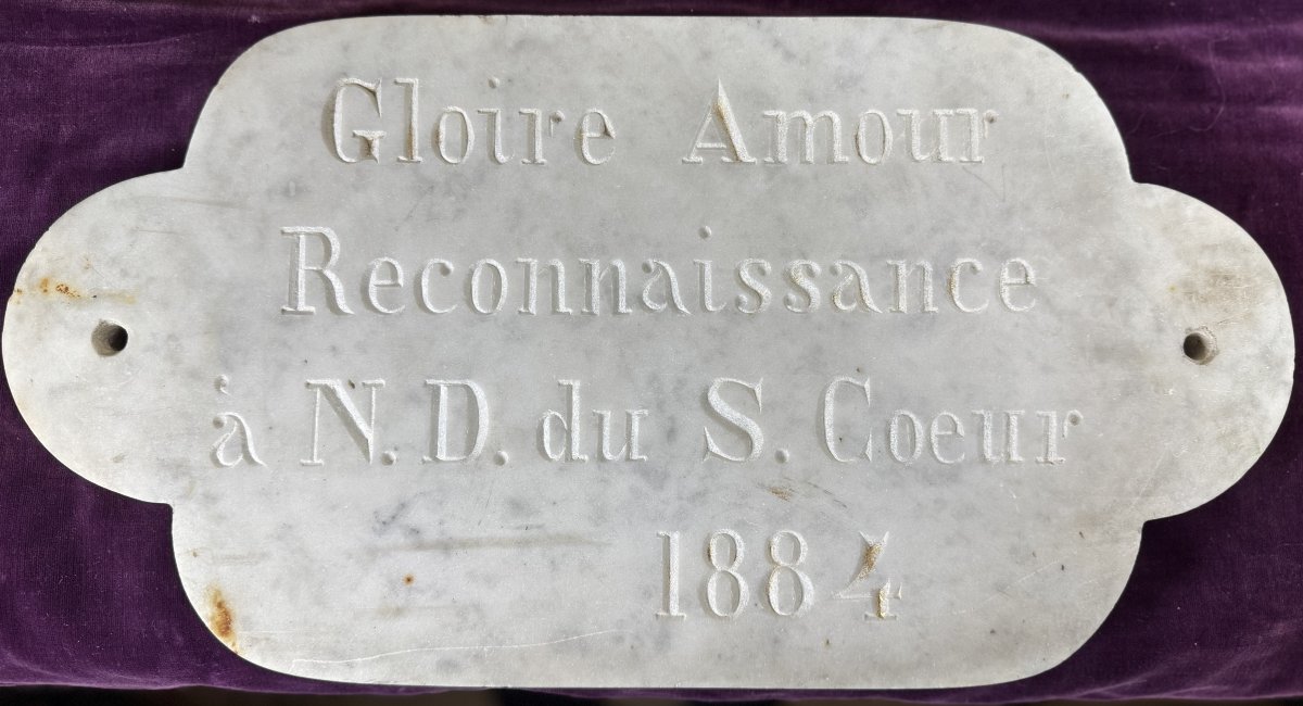 Ex-voto On White Marble - 1884-photo-2