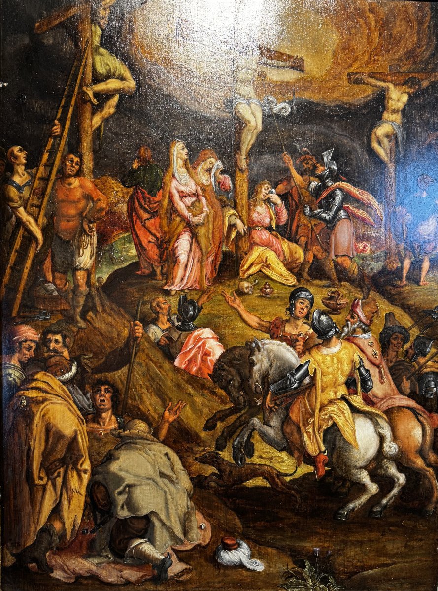 Crucifixion - Dutch School - Circa 1600