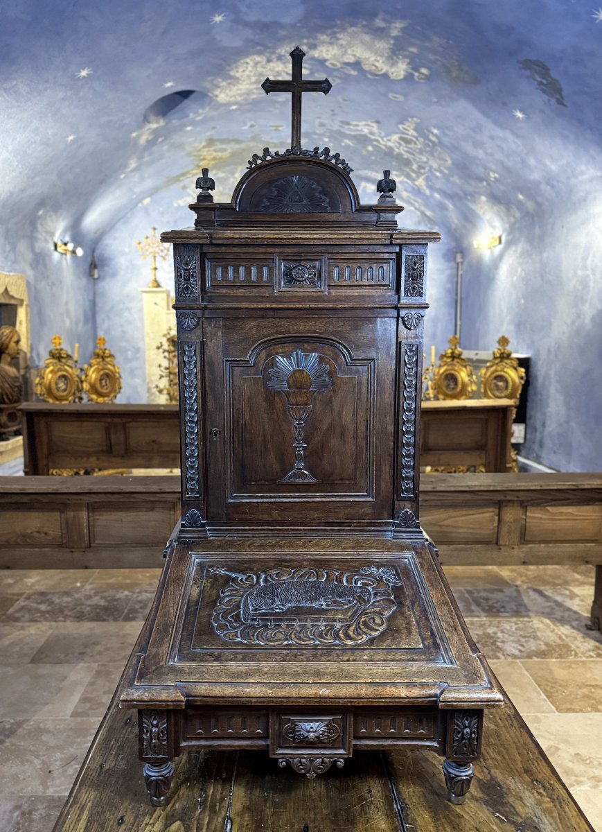 Prie Dieu de chapelle - XIXe -photo-2