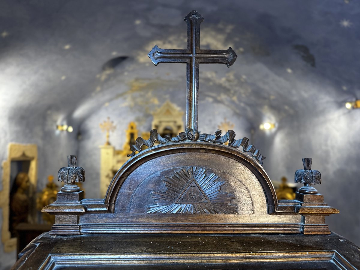 Prie Dieu de chapelle - XIXe -photo-3