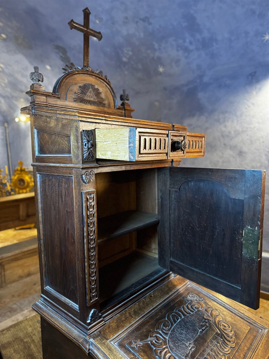 Prie Dieu de chapelle - XIXe -photo-4