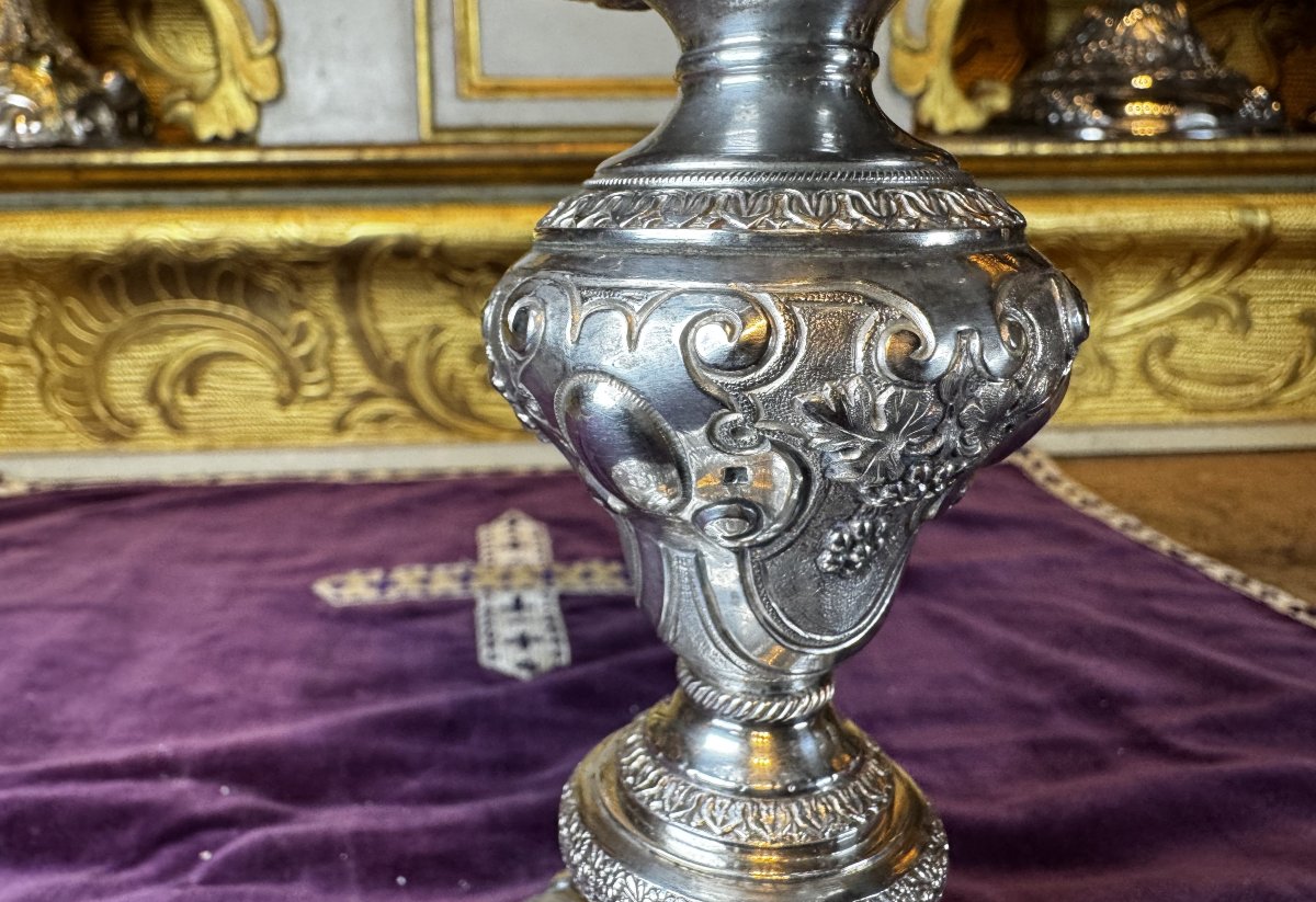 Ciboire argent  - Favier - XIXe -photo-4
