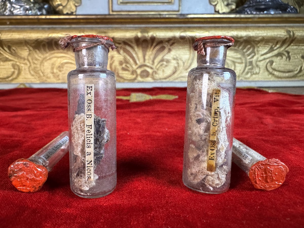 Quatre relique de Saints Capucins - fin XIXe 