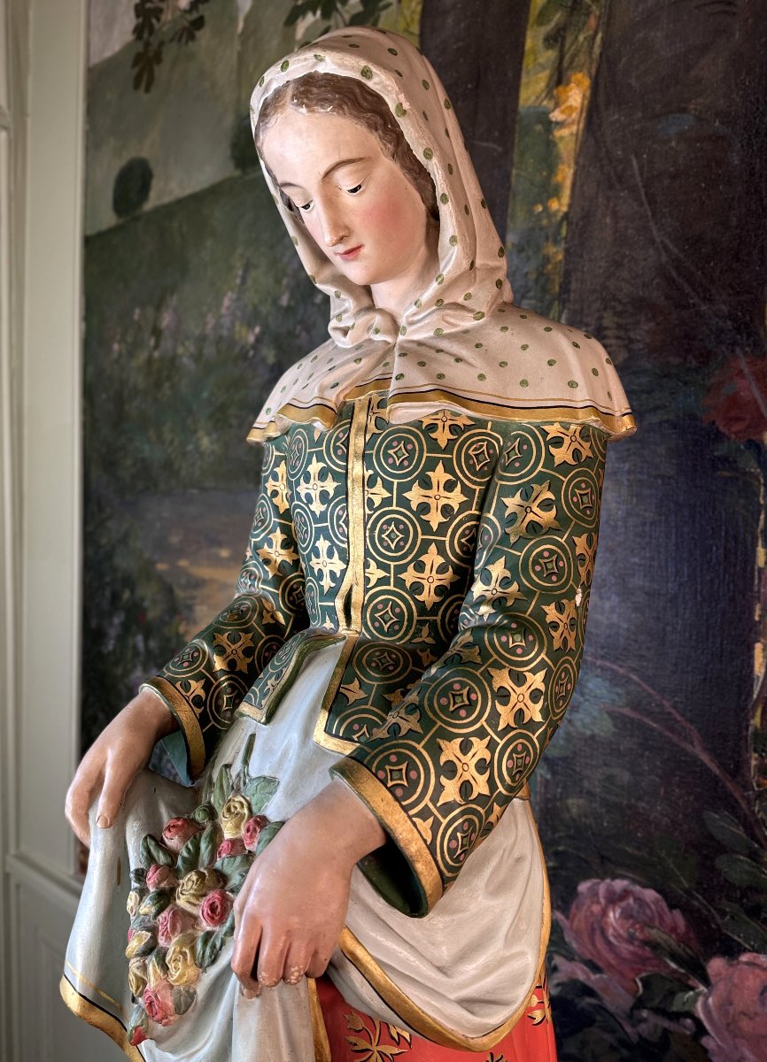 Saint Germaine Of Pibrac - 19th Century-photo-3