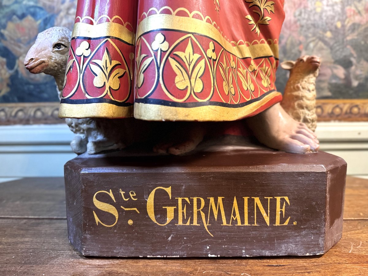 Saint Germaine Of Pibrac - 19th Century-photo-4