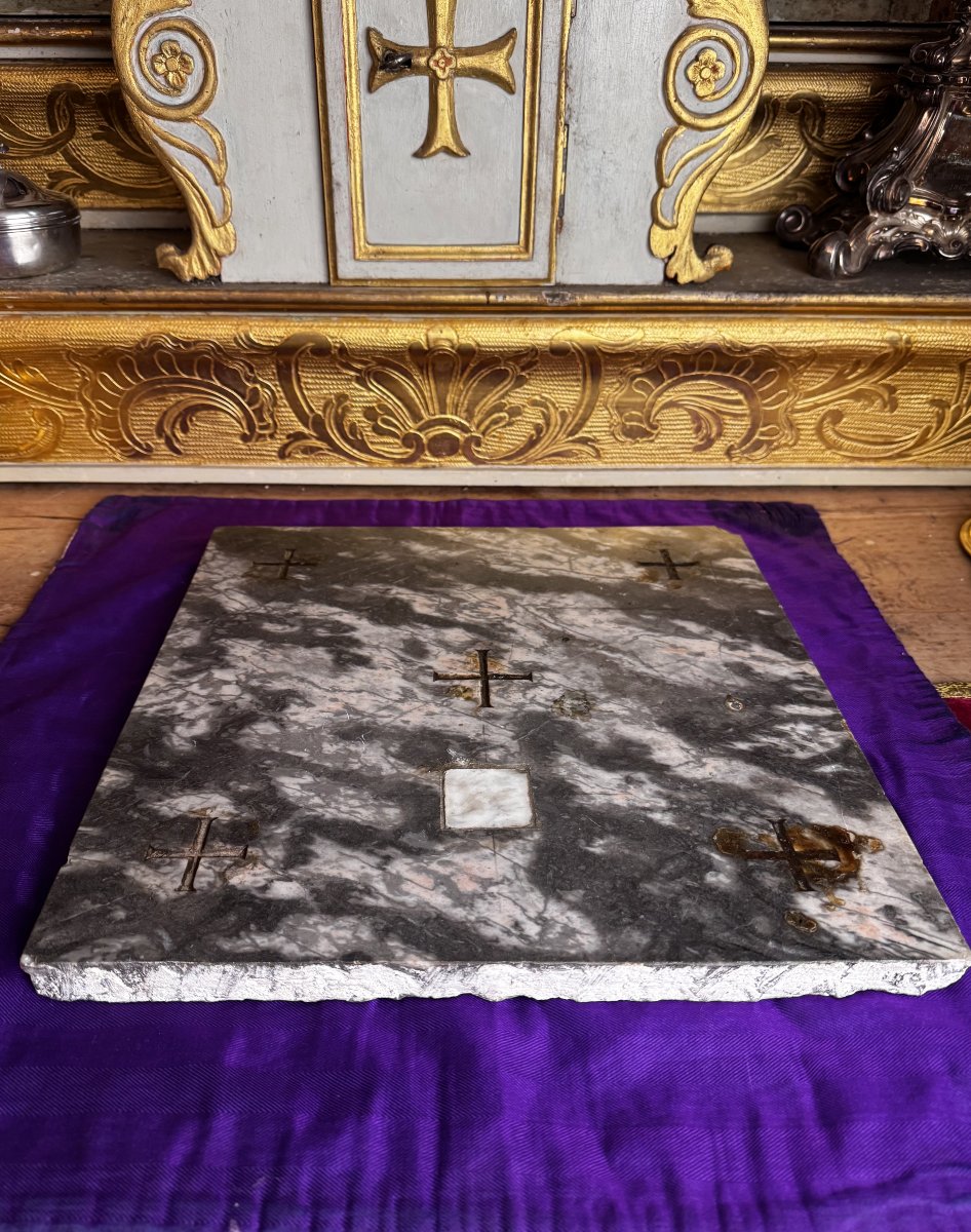 Marble Altar Stone - 19th Century 