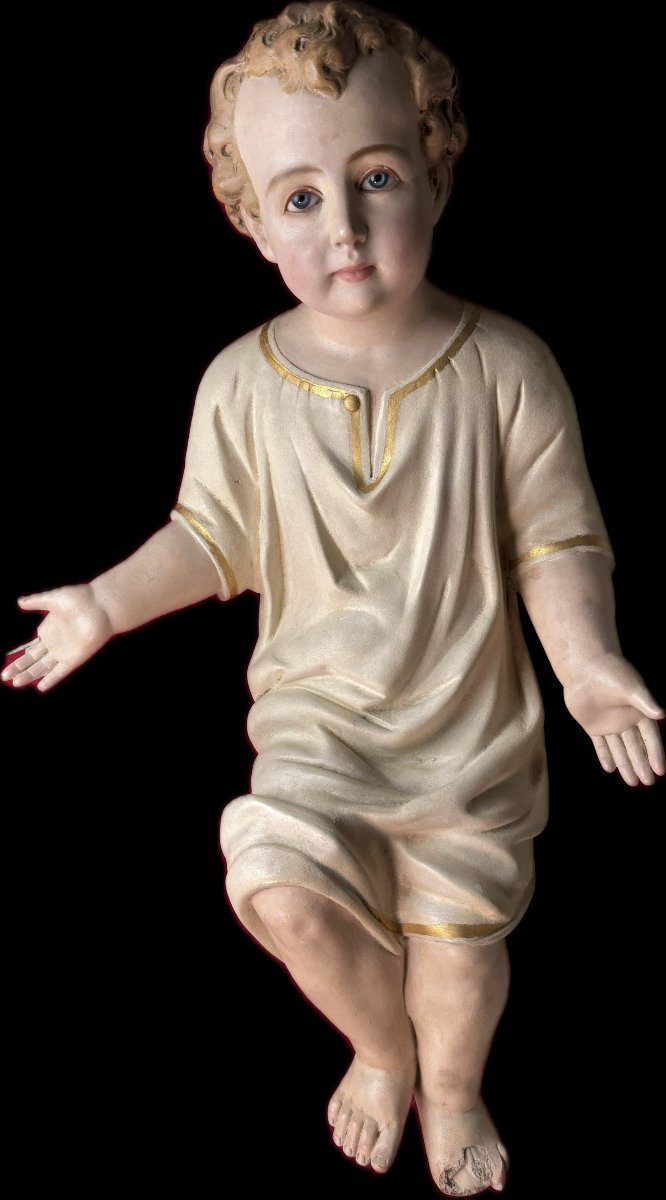 The Infant Jesus In The Nativity Scene - 19th Century