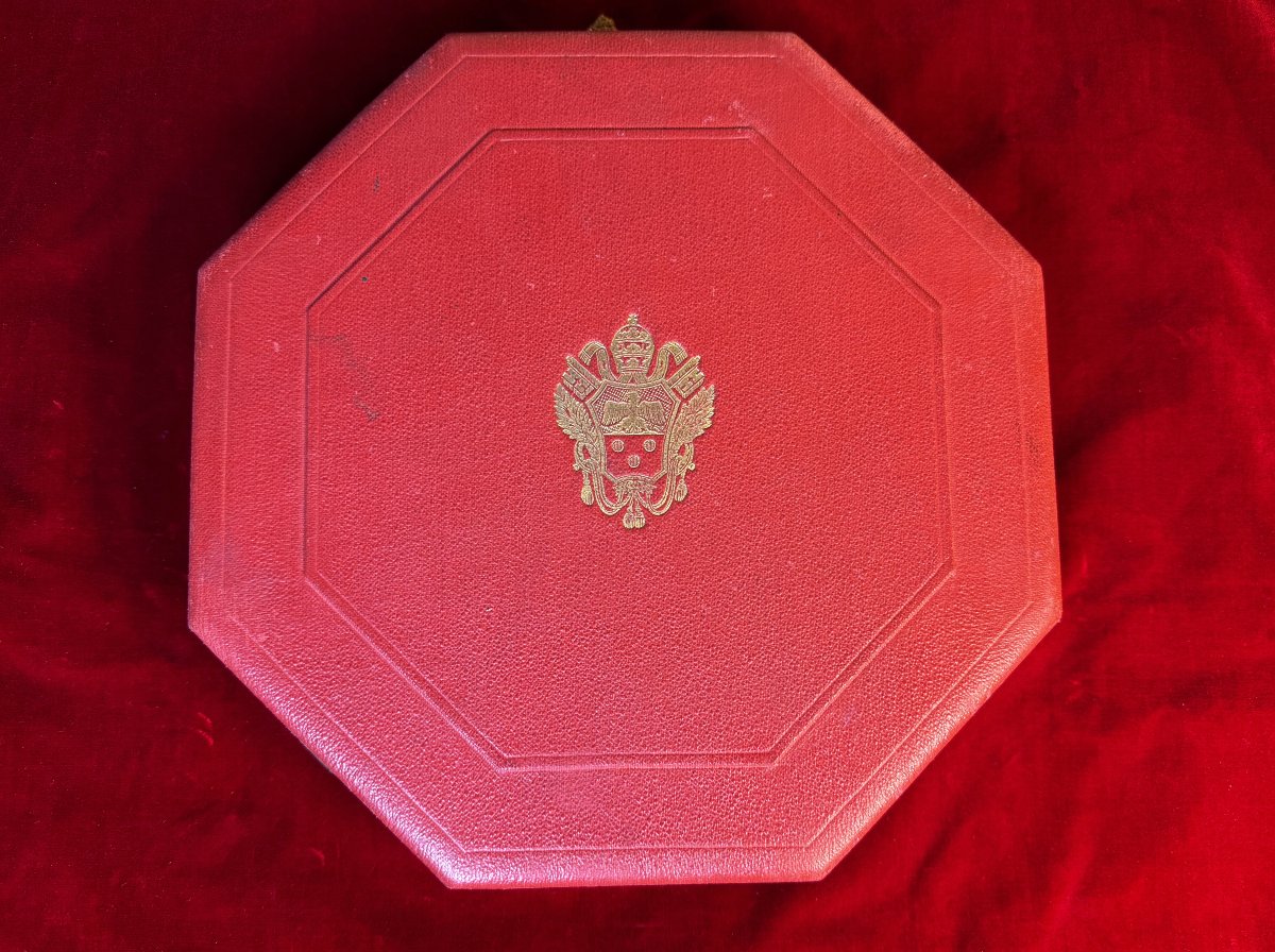 Secret Chamberlain's Collar Bearing The Coat Of Arms Of Pius XI—20th Century-photo-2